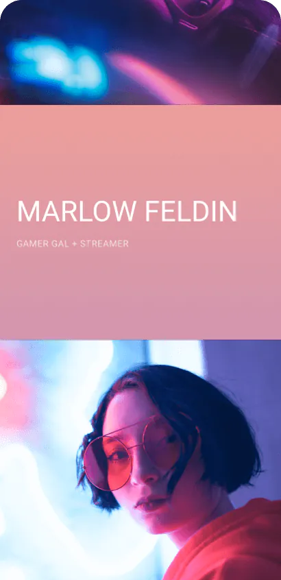 Gamer template preview
