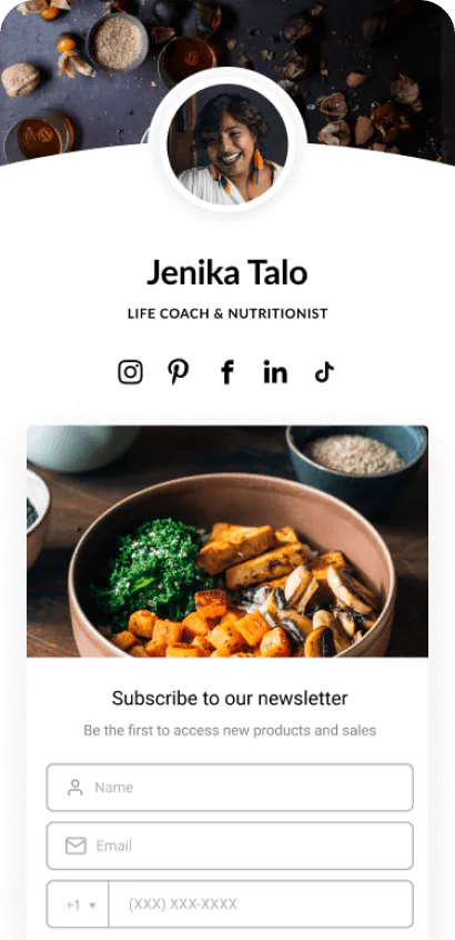 Health & Wellness template preview