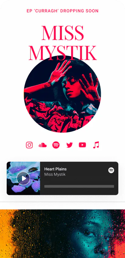 Musician template preview