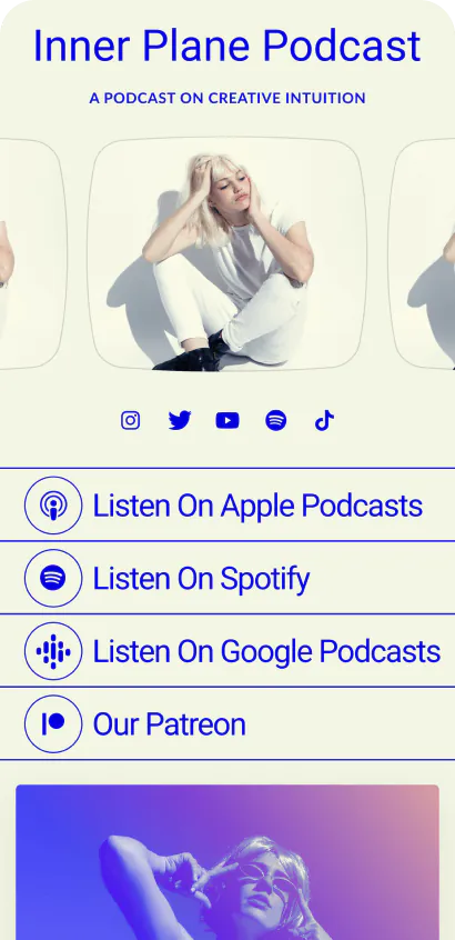 Vista previa de la plantilla de podcast
