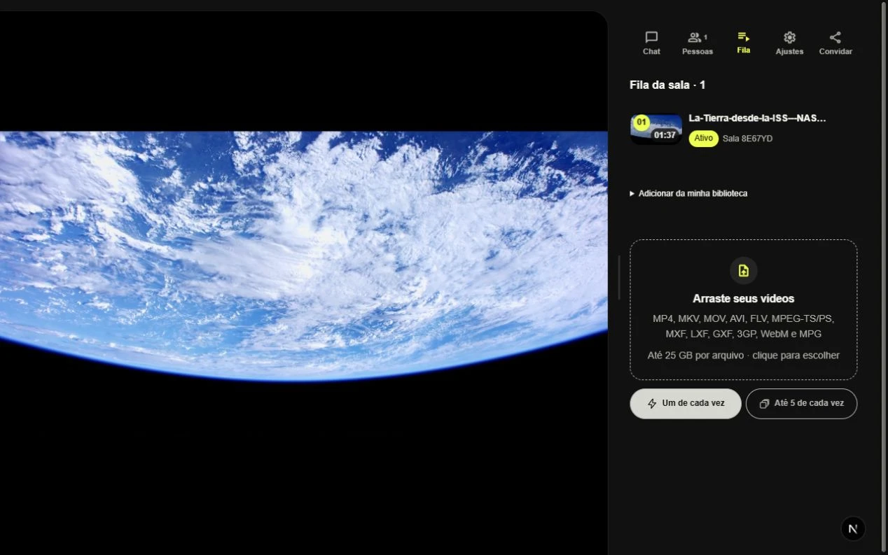 Compartilhe seus vídeos